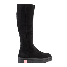 Seastar Velúr platformos csizma fekete