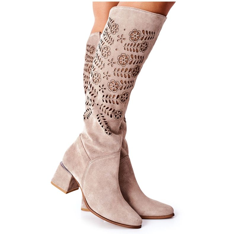 Lewski Shoes Suede Lewski csizma áttört barna Romena