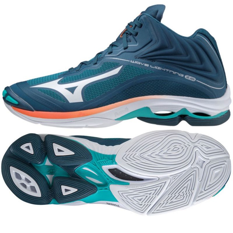 Mizuno Wave Lightning Z6 Mid M V1GA200584 röplabda cipő sötétkék kék kék és sötétkék