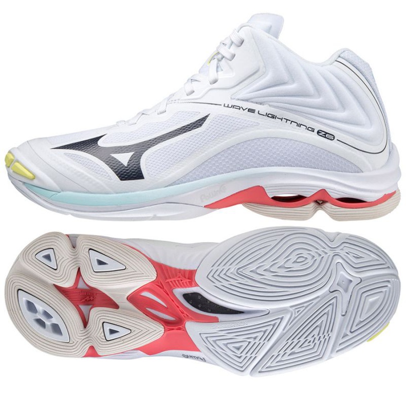Mizuno Wave Lightning Z6 Mid W V1GC200510 röplabda cipő fehér fehér