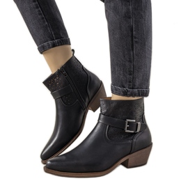 Fekete Jodhpur csizma Monroy csatdal