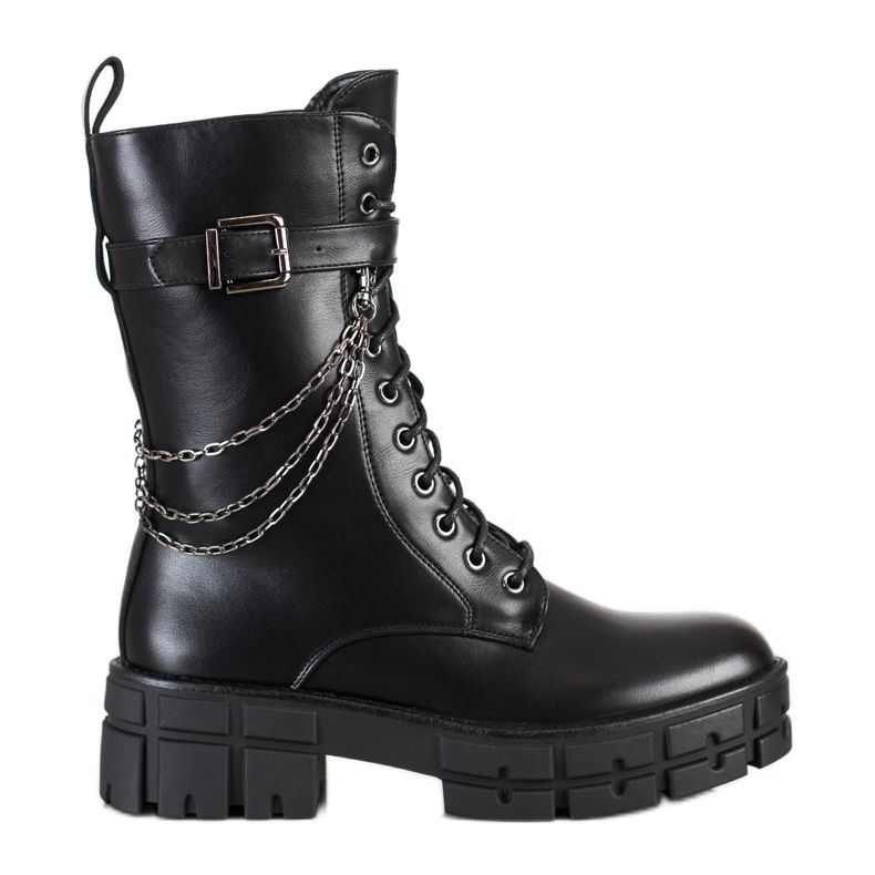 Seastar Magas munkavállalók lánccal fekete