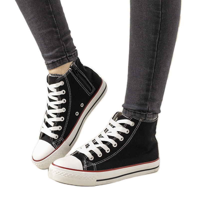 Fekete Mediana bokacipő