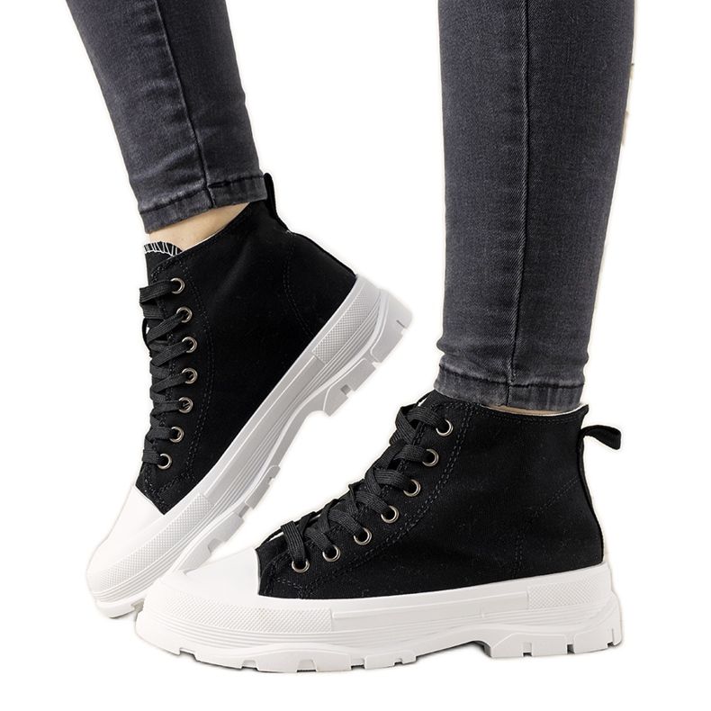 Sanabria fekete női cipők