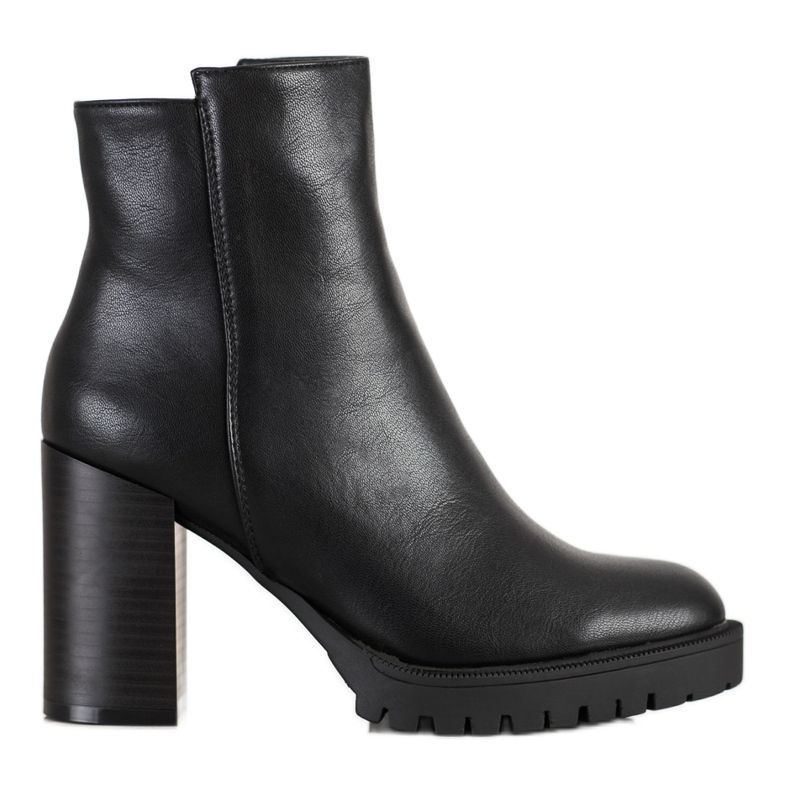 Lovery Klasszikus öko-bőr csizma fekete