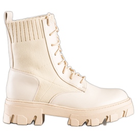 Seastar Felcsúszott dolgozók zoknival bézs