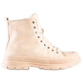 Seastar Magas velúr cipők bézs