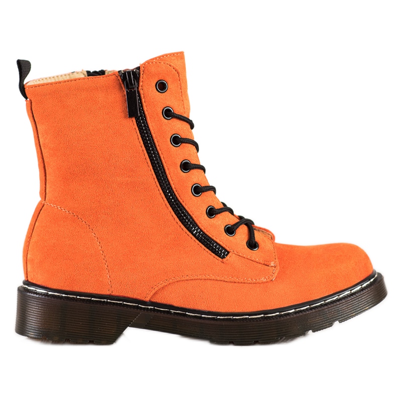 SHELOVET Narancsfogók dekoratív cipzárral narancssárga