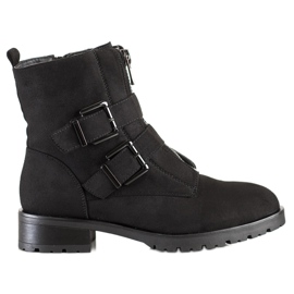 Cm Paris Velúr munkások csatokkal fekete