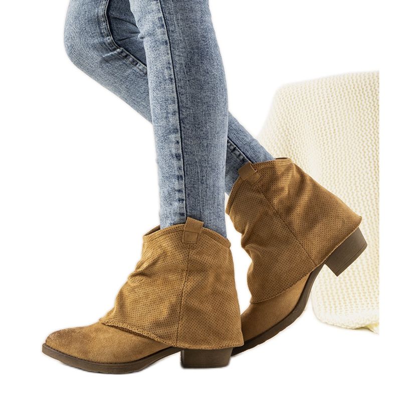 Barna női cowboy csizma Belloci