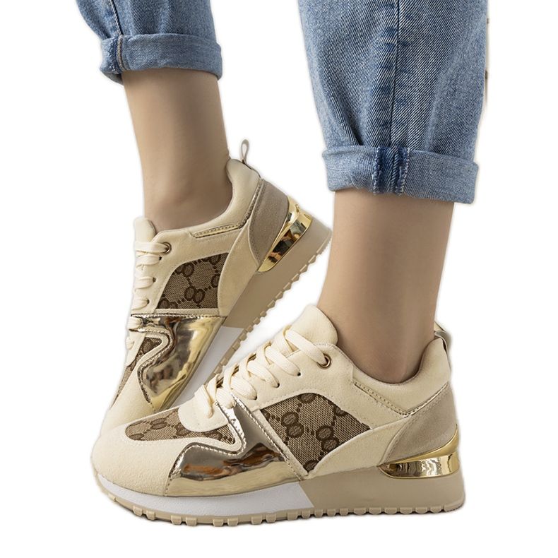 Jovanna női bézs cipők