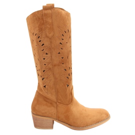 Camel RT89959 Camel áttört csizma barna