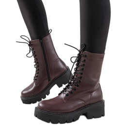 Maroon magas Big Star csizma nőknek Ochoa bordó