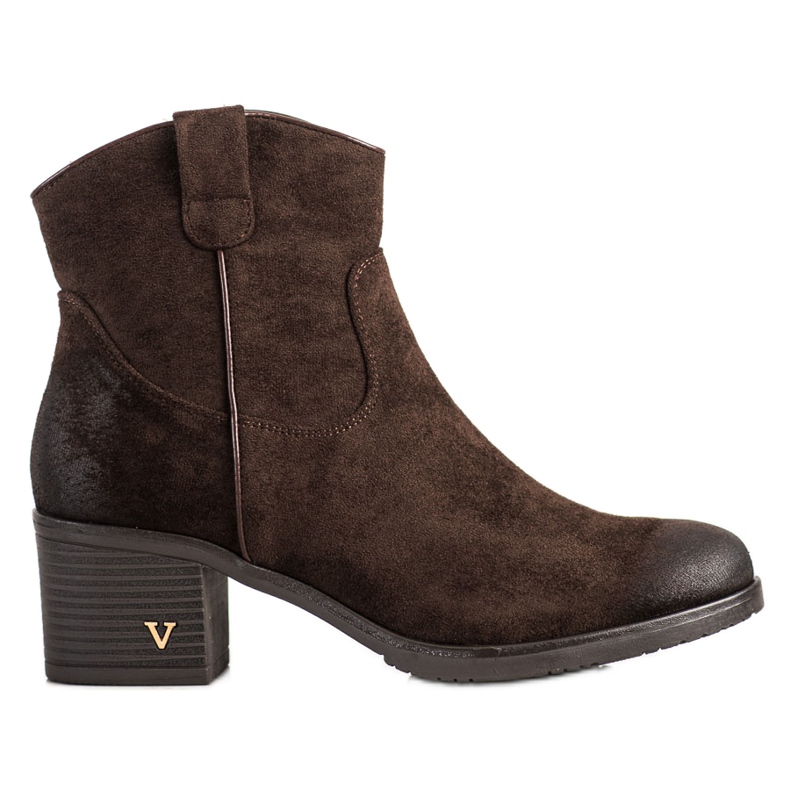 Kényelmes VINCEZA velúr csizma barna
