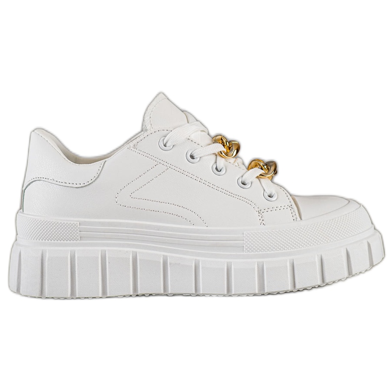 SHELOVET Cipők divatlánccal fehér