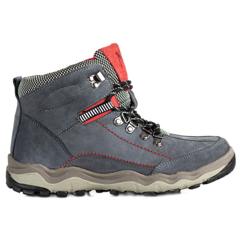 New Age Kényelmes trekking cipő kék New Age Kényelmes trekking cipő kék