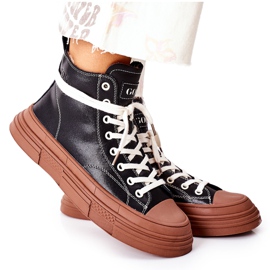 Női magas szigetelésű cipők GOE II2N4033 fekete barna