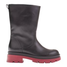 Marco Shoes Teljes gabona csizma egy trapper fekete Marco Shoes Teljes gabona csizma egy trapper fekete