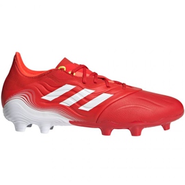 Adidas Copa Sense.2 Fg M FY6177 futballcipő piros narancs és vörös Adidas Copa Sense.2 Fg M FY6177 futballcipő piros narancs és vörös