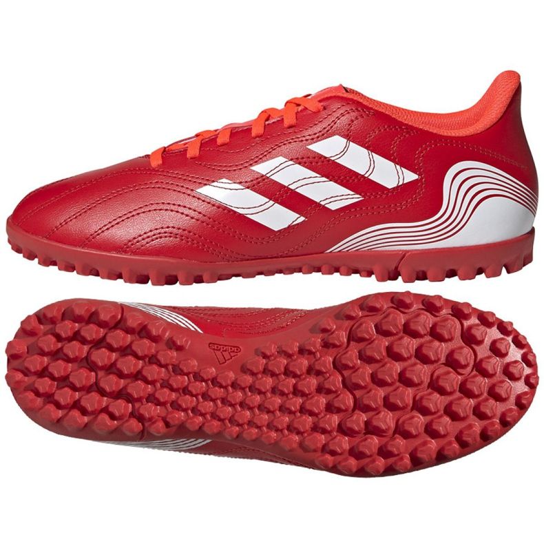 Adidas Copa Sense.4 Tf M FY6179 futballcipő piros narancs és vörös