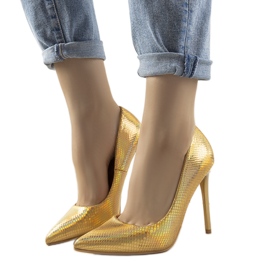 Audrey aranyszínű irizáló sarka aranysárga