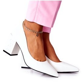 S.Barski Bőr szivattyúk egy fehér Cherith rúdon