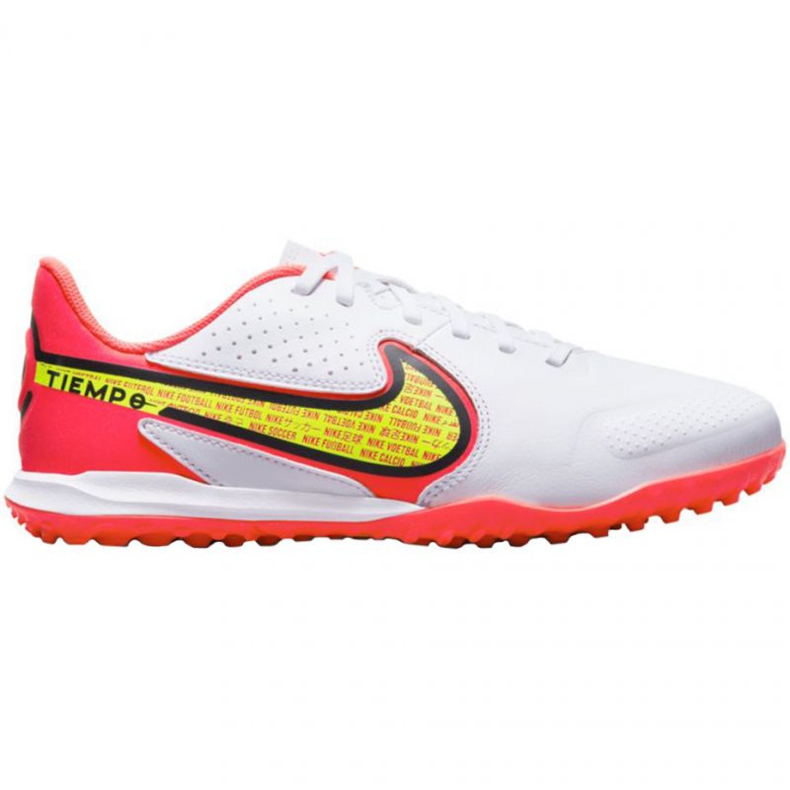 Nike Tiempo Legend 9 Academy Tf Jr DA1328 176 futballcipő fehér fehér