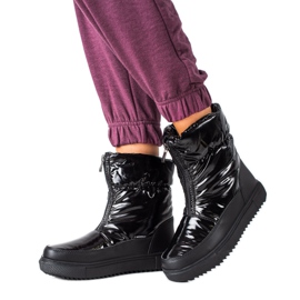 S. BARSKI Czarne Śniegowce S.BARSKI fekete