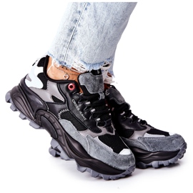 Cross Jeans Női sportcipő Cross farmer fekete szürke II2R4019C