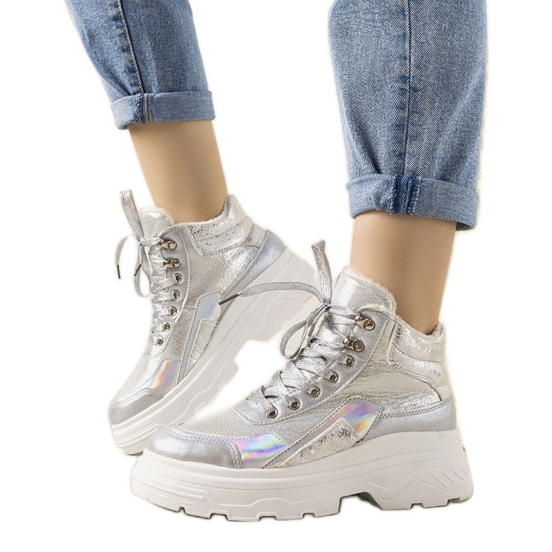 Doyon ezüst téli cipők