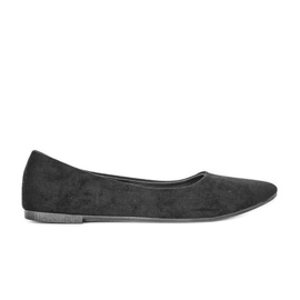 Fekete balerinák mandula orral Olivia