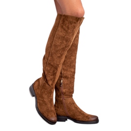 Alkalmi velúr VINCEZA csizma barna