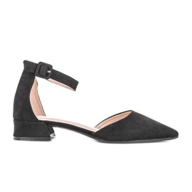 Fekete balerinák Black Velvet kivágással Fekete balerinák Black Velvet kivágással