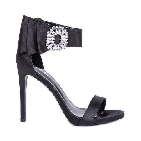Fekete szandál egy magas sarkú Amelia