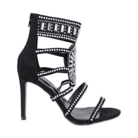 Tisha tűsarkú fekete szandál Tisha tűsarkú fekete szandál