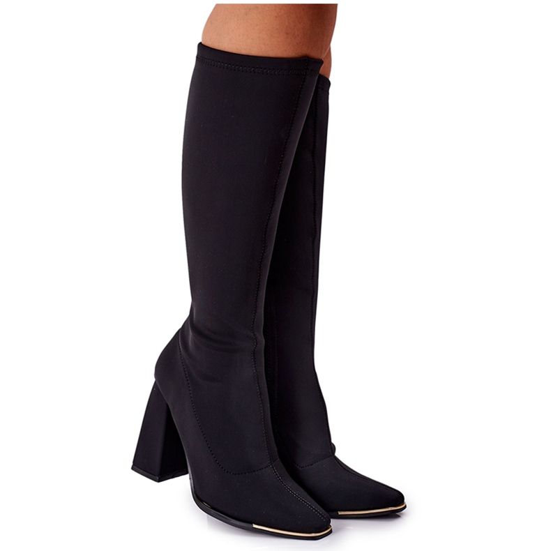 Csizma Rugalmas Szövet Fekete Effektus Wow