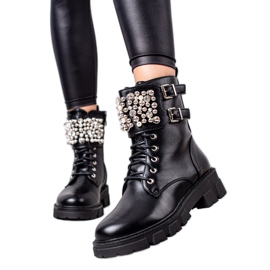 Seastar Stílusos dolgozók strasszokkal fekete