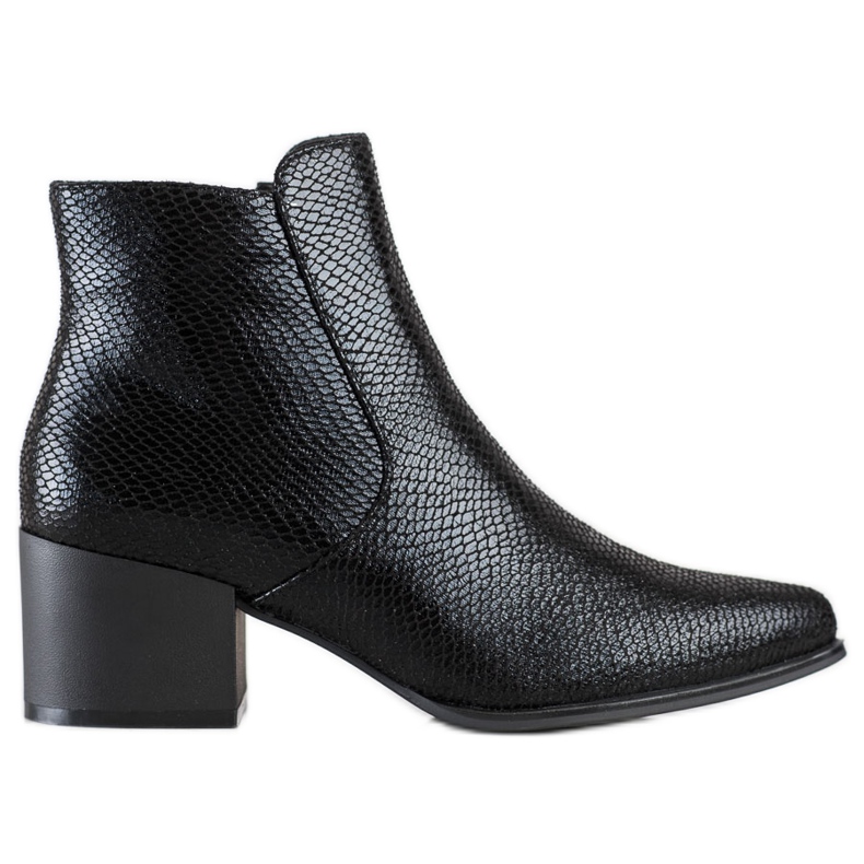 Csillogó kígyónyomat Sergio Leone csizma fekete