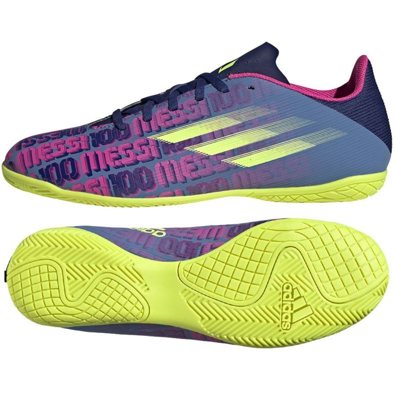 Adidas X Speedflow Messi.4 In M FY6921 futballcipő navy blue többszínű sötétkék Adidas X Speedflow Messi.4 In M FY6921 futballcipő navy blue többszínű sötétkék