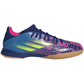 Adidas X Speedflow Messi.3 Jr FY6901 futballcipőben sokszínű kék Adidas X Speedflow Messi.3 Jr FY6901 futballcipőben sokszínű kék