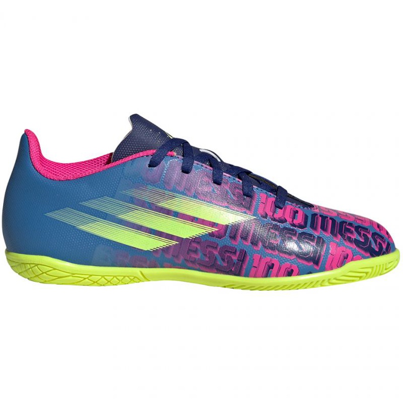 Adidas X Speedflow Messi.4 Jr FY6914 futballcipőben sokszínű kék Adidas X Speedflow Messi.4 Jr FY6914 futballcipőben sokszínű kék