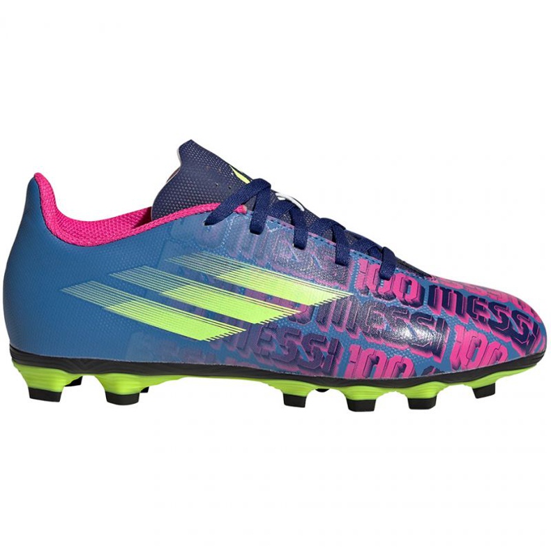Adidas X Speedflow Messi.4 FxG Jr FY6933 futballcipő sokszínű kék Adidas X Speedflow Messi.4 FxG Jr FY6933 futballcipő sokszínű kék