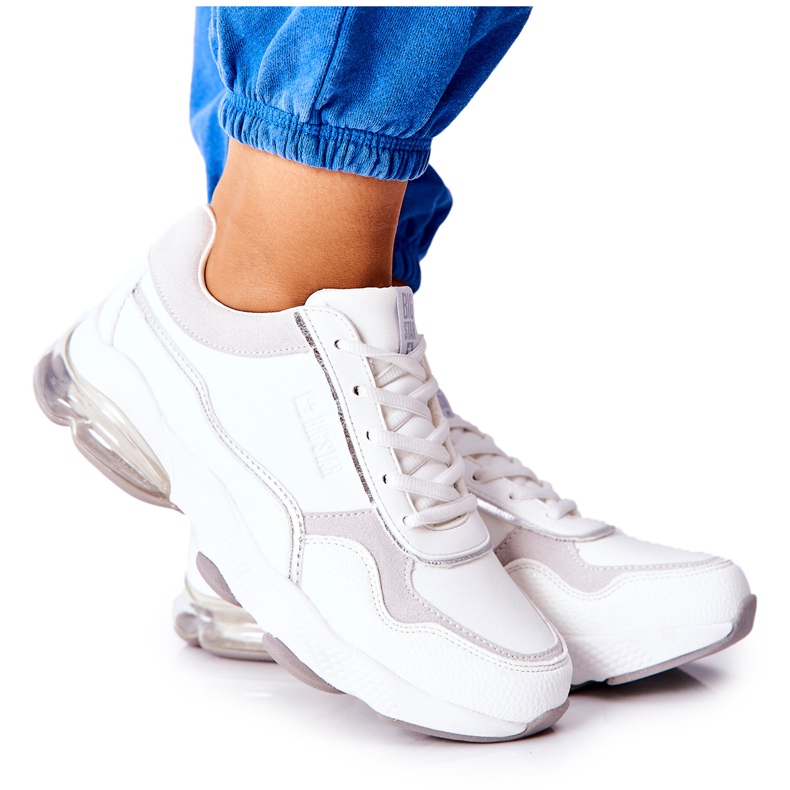 Női sportcipő Memory Foam Big Star II274178 Fehér ezüst