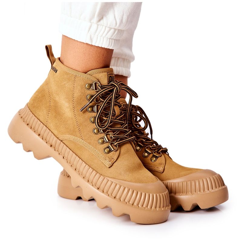 Bőr Trappers Csizma Big Star II274366 Teve barna Bőr Trappers Csizma Big Star II274366 Teve barna