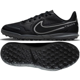 Nike Tiempo Legend 9 Club Tf Jr DA1334 004 futballcipő fekete fekete