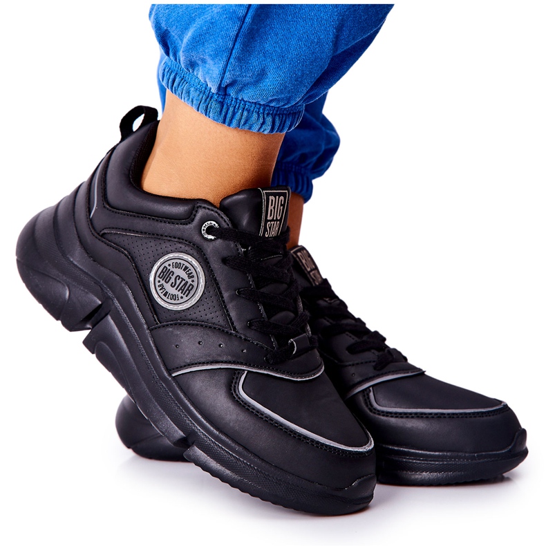 Sportcipő a Big Star II274313 fekete platformon