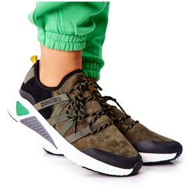 Sportcipő Memory Foam Big Star II274308 Khaki fekete