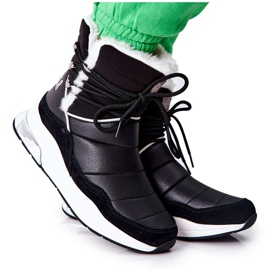 Csomózott hócsizma Big Star II274279 Fekete