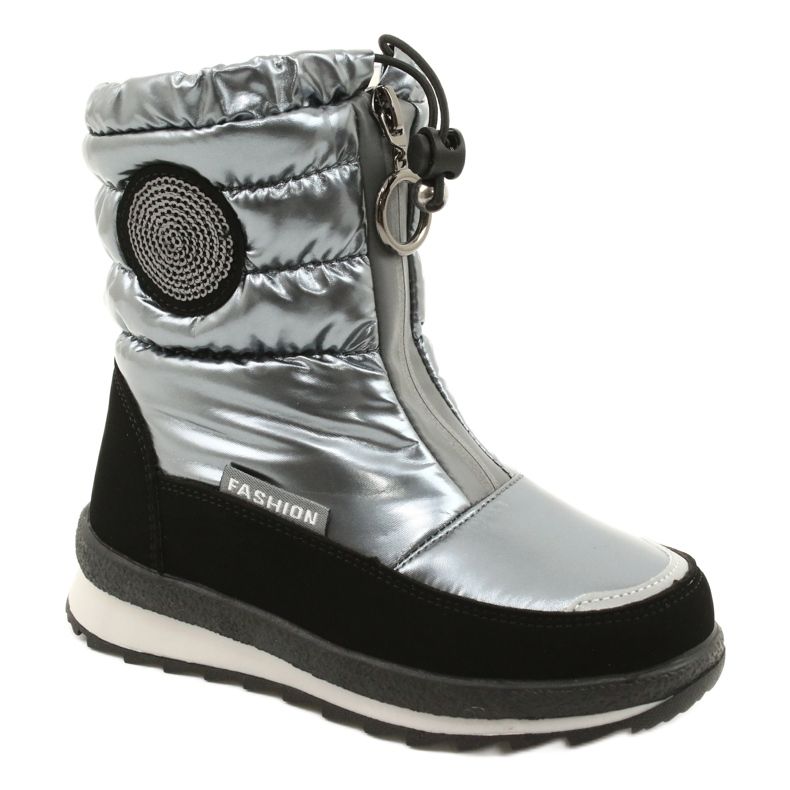 Evento Snow Boots Térdcsizma gyerekeknek Miss❤E 21DZ23-4324 Szürke fekete ezüst