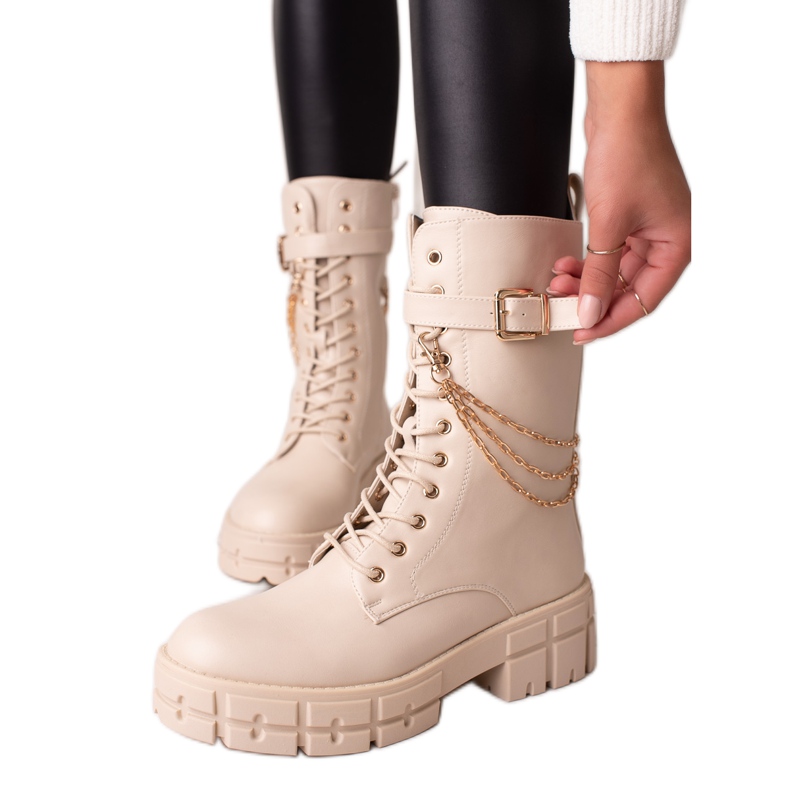 Seastar Magas munkavállalók lánccal bézs